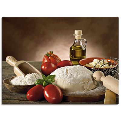 Wandbild ARTLAND "Teig für Pizza", beige (farbe bild(er): naturfarben), B:80cm H:60cm, Bilder, als Alubild, Outdoorbild, Leinwandbild, Poster in verschied. Größen Image