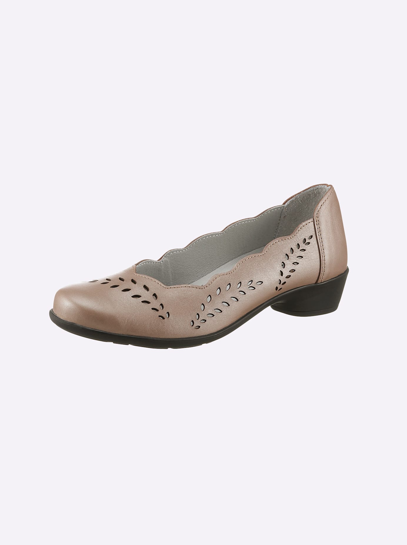 Pumps CASUAL LOOKS, Damen, Gr. 38, beige, Glattleder, Schuhe Pumps
