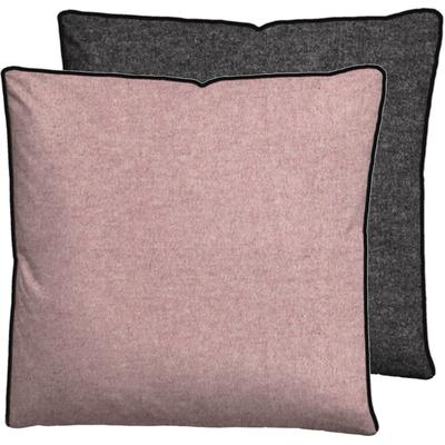 Kissenbezug BIBERNA Gr. 2, rosa (altrosé, grau, meliert), B:40cm L:40cm, Baumwolle, 100% Baumwolle, Kissenbezüge Image
