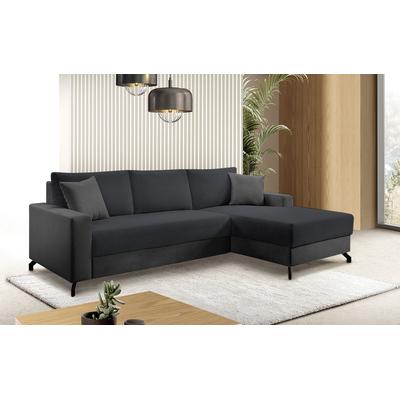 Ecksofa EXXPO - SOFA FASHION "Quattro L-Form, B/T: 247/162 cm", blau (night), B:247cm H:85cm T:162cm, Sofas, wahlweise mit Bettfunktion, Bettkasten Image