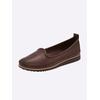 Slipper ANDREA CONTI, Damen, Gr. 37, braun (dunkelbraun), Leder, Glattleder, sportlich, Schuhe