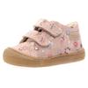 Lauflernschuh NATURINO "Amur", Kinder, Gr. 21, rosa, Veloursleder, geblümt, Schuhe, Barfußschuh, Klettschuh mit Blumenprint, Größenschablone zum Download