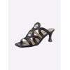 Pantolette HEINE, Damen, Gr. 41, schwarz, Leder, Rindsleder, Rindsleder, feminin, Schuhe