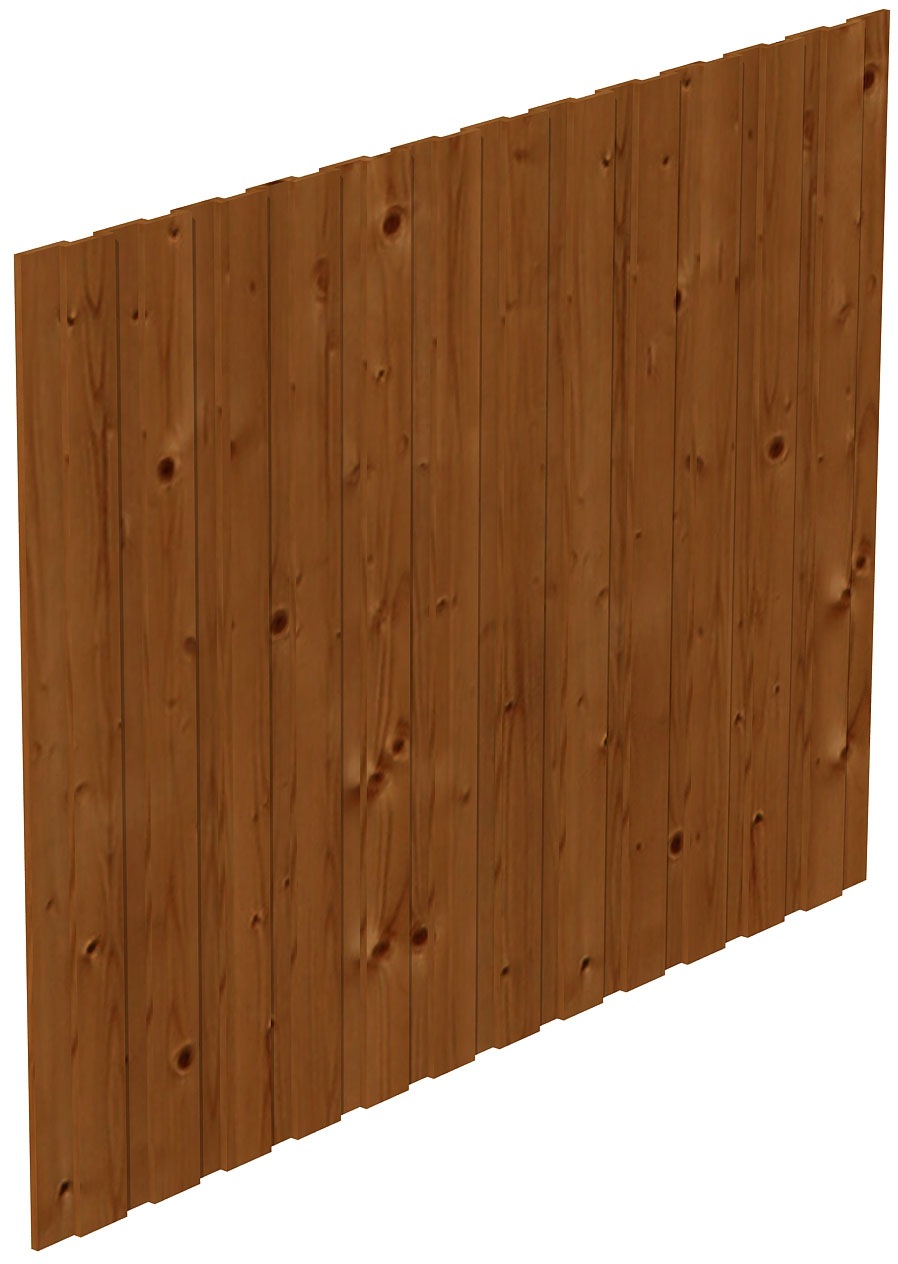 Carport-Seitenwand SKANHOLZ, braun (nussbaum), B:230cm H:180cm, Holzwerkstoff, Gartenhaus-Seitenwände, aus Deckelschalung 20x120mm Image