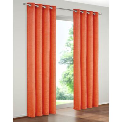 Vorhang WIRTH "B-Holmsund" Gr. 12, orange (terra), B:172cm H:255cm, Chenille, Polyacryl, Gardinen Image