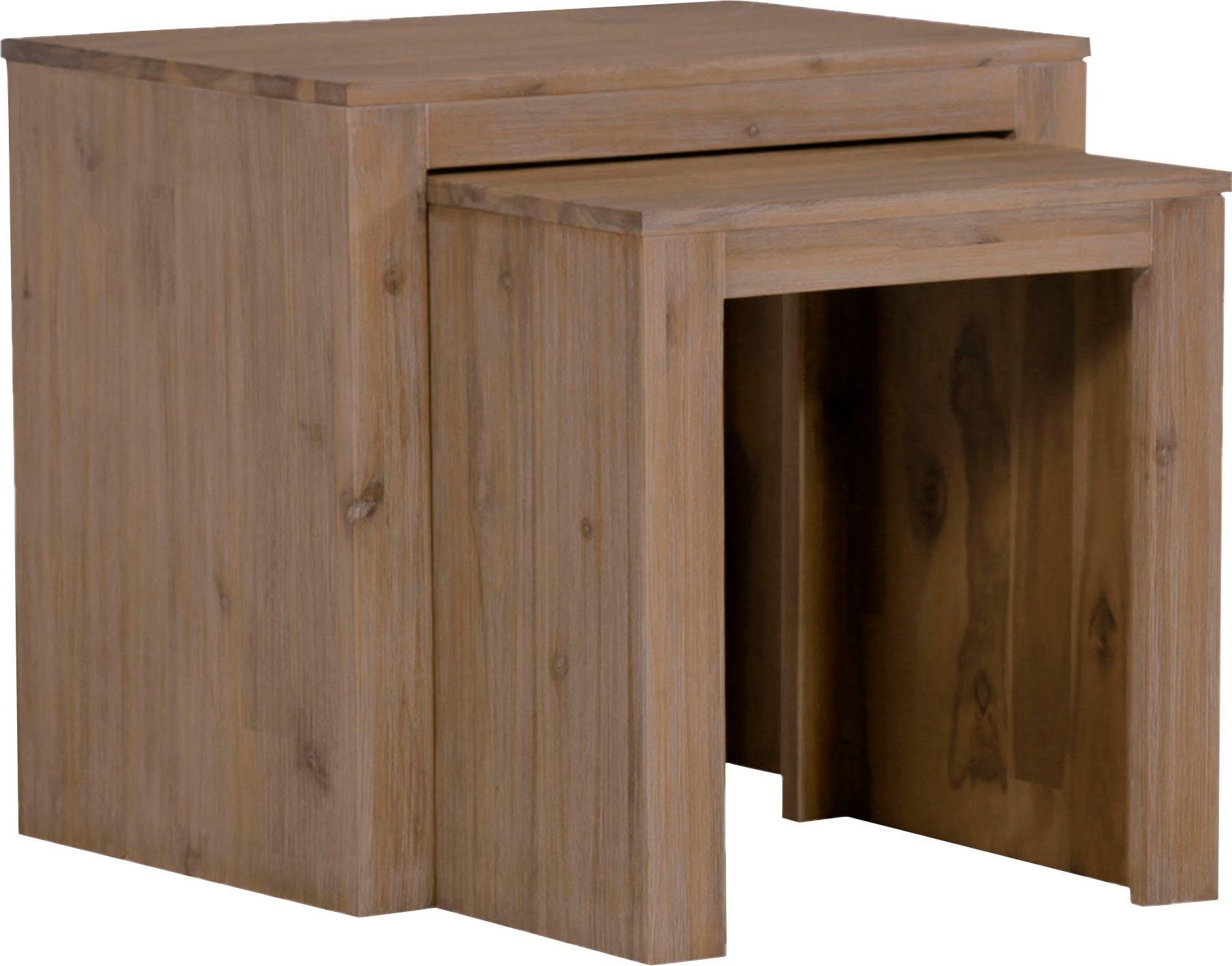 Beistelltisch GUTMANN FACTORY "Tunis", beige (sandfarben), B:55cm H:50cm T:40cm, Tische