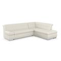 Ecksofa DOMO COLLECTION "Mona L-Form", beige (creme), B:271cm H:80cm T:213cm, Struktur fein 100% Polyester, Chenilleoptik 100% Polyester, Sofas, wahlweise mit Bett- und Armlehnfunktion