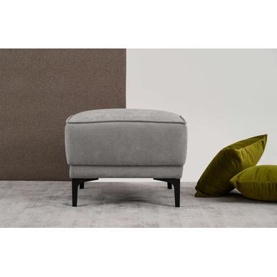 Polsterhocker PLACES OF STYLE "Oland", grau (light grau), B:56cm H:45cm T:58cm, 100% Polyester, Hocker, passend zur Serie OLAND Image