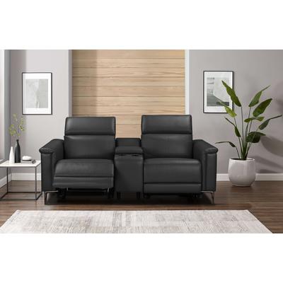 2-Sitzer HOME AFFAIRE "Lund, 2er-Kinosofa, TV-Sessel, Multimedia-Sofa, USB-A", schwarz, B:195cm H:97cm T:99cm, Kunstleder 100% Polyurethan, Sofas, m. elektrischer o. manueller Relaxfunktion, Getränkehalter u. Staufach Image