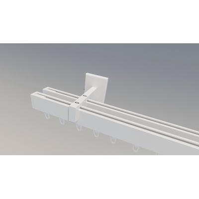 Gardinenstange INDEKO "Bern", weiß, L:400cm, Aluminium, Gardinenstangen, Innenlauf Komplett-Set inkl. Gleitern und Montagematerial Image