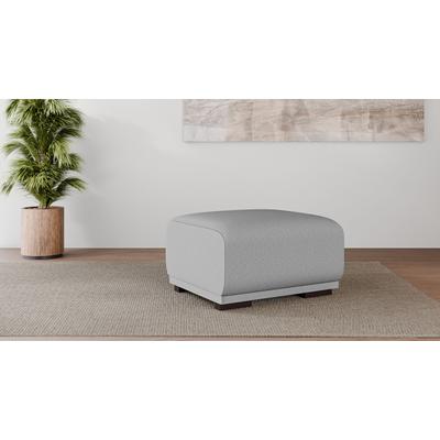 Polsterhocker HOME AFFAIRE "BORNHOLM, kleiner Hocker passend zur Serie, Maße B/T/H: 61/72/46 cm", grau (hellgrau), B:61cm H:46cm T:72cm, 100% Polyester, Hocker, mit Wellenfederung, in hochwertiger Verarbeitung Image
