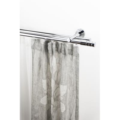 Gardinenstange GARESA "EASY", grau (chromfarben), B:65cm L:280cm Ø:20mm, Aluminium, Gardinenstangen Image