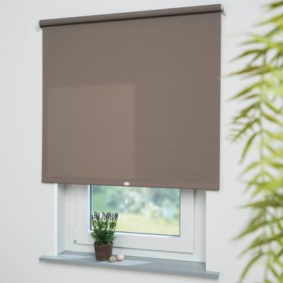 Springrollo LIEDECO "Uni" Gr. 8, braun (coffee), B:172cm H:180cm, Kunststoff, Metall, Polyester, Rollos, Rollo Hergestellt in Deutschland Image