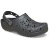 Clog CROCS "Classic Floral Cut Out Clog", Damen, Gr. 38, schwarz, casual, Schuhe, Sandale, Sommerschuh, Loafer mit Lüftungsöffnungen in Blütenstruktur