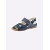 Sandalette WALDLÄUFER, Damen, Gr. 4,5, blau (nachtblau), Nubukleder, Schuhe