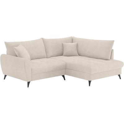 Ecksofa MR. COUCH "Blackburn II L-Form", beige (stripes 8622 narur), B:230cm H:71cm T:190cm, Stripes (92% Polyester / 8% Nylon), Sofas, Wahlweise mit Kaltschaumpolsterung bis 140 kg belastbar Image