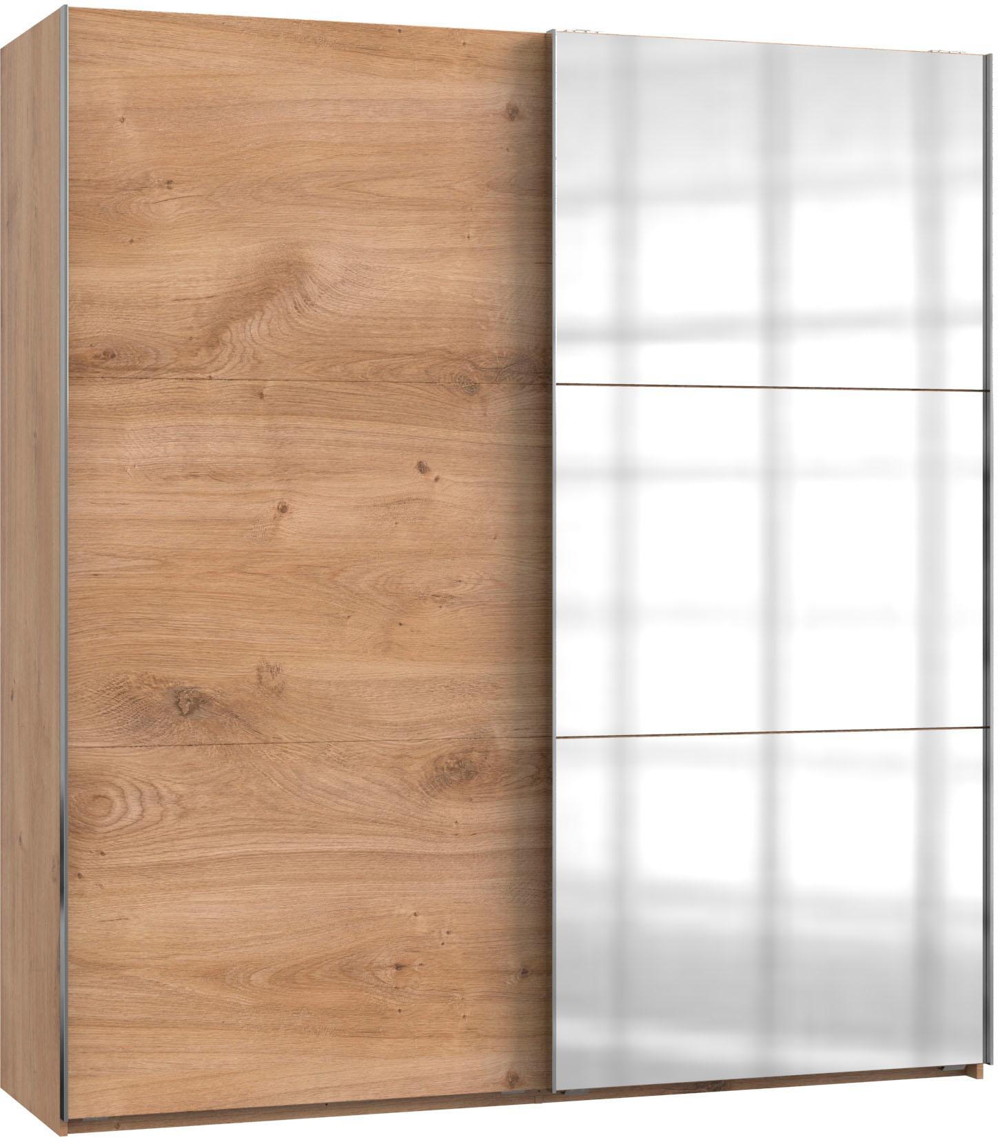 Schwebetürenschrank WIMEX "Level by fresh to go", braun (plankeneichefarben), B:200cm H:236cm T:65cm, Schränke