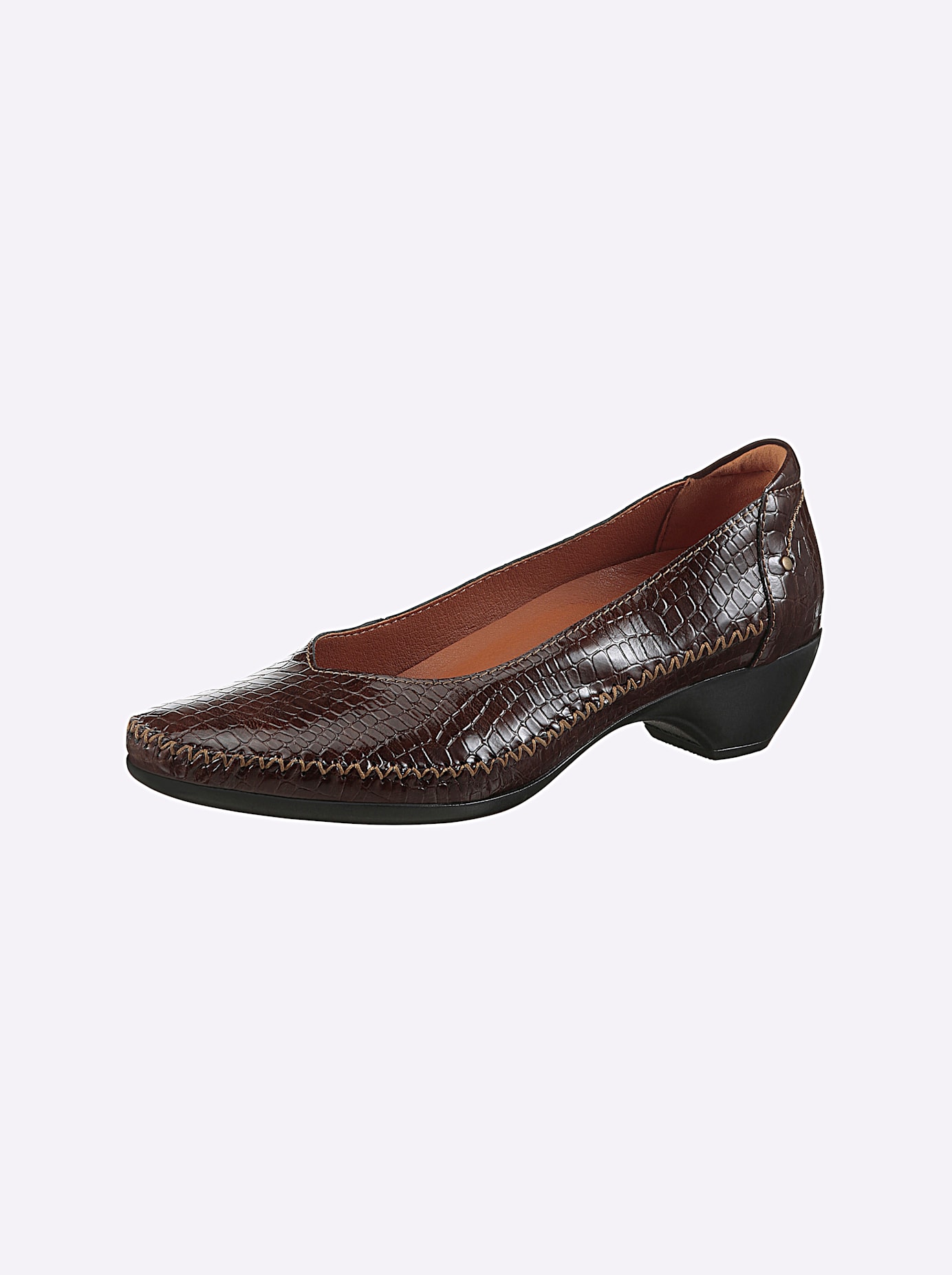 Pumps CASUAL LOOKS, Damen, Gr. 36, braun, Lackleder, Feminin, Schuhe
