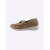 Slipper CASUAL LOOKS, Damen, Gr. 41, braun (camel), Leder, modisch, Schuhe