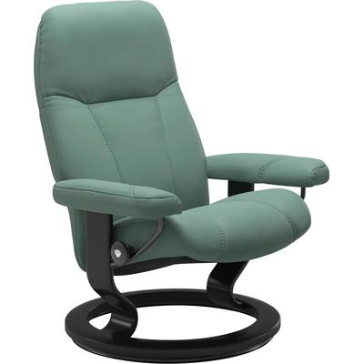 Relaxsessel STRESSLESS "Consul", grün (aqua grün paloma), B:76cm H:100cm T:71cm, Leder BATICK: BATICK ist ein leicht korrigiertes, durchgefärbtes und genarbtes Möbelleder, bei dem die meisten Unebenheiten und Spuren in der Regel entfernt wurden.,... Image