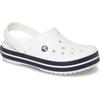 Clog CROCS "Crocband", Herren, Gr. 48, blau (weiß, navy), sportlich, Schuhe, Sommerschuh, Gartenschuh, Poolslides, mit farbiger Laufsohle