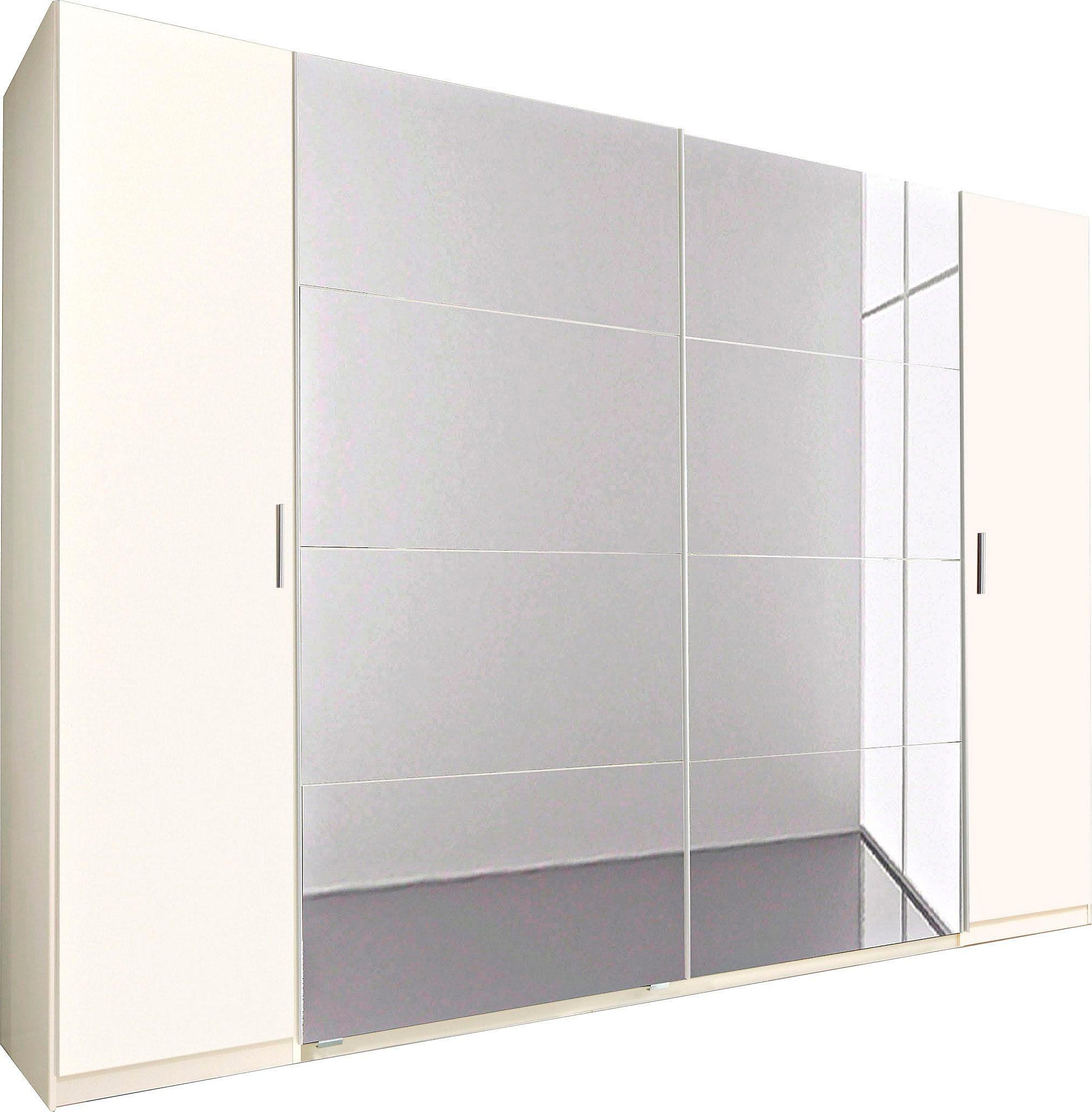 Dreh-/Schwebetürenschrank WIMEX "Lotto", weiß (weiß, spiegel), B:270cm H:210cm T:65cm, Schränke, Schwebetürenschrank Kleiderschrank Image