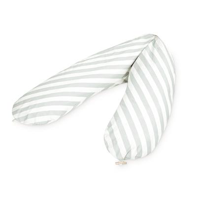 Stillkissen JULIUS ZÖLLNER "Stripes", grau, B:25cm H:15cm L:190cm, Baumwolle, Funktionskissen