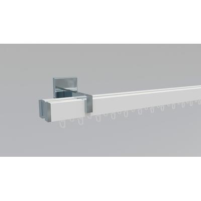 Gardinenstange INDEKO "Bern", weiß (weiß, chromfarben), L:360cm, Gardinenstangen, Innenlauf Komplett-Set inkl. Gleitern und Montagematerial Image