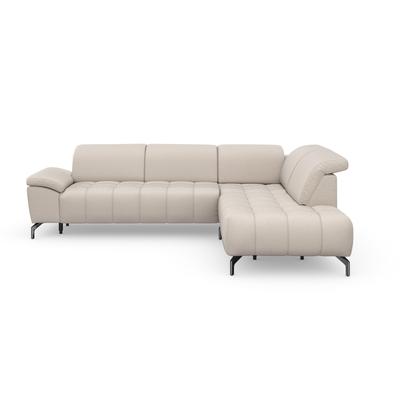Ecksofa SIT & MORE "Cool L-Form", grau (elephant), B:272cm H:79cm T:220cm, Sofas, wahlweise mit Kopfteilverstellung und Vorziehsitz motorisch Image