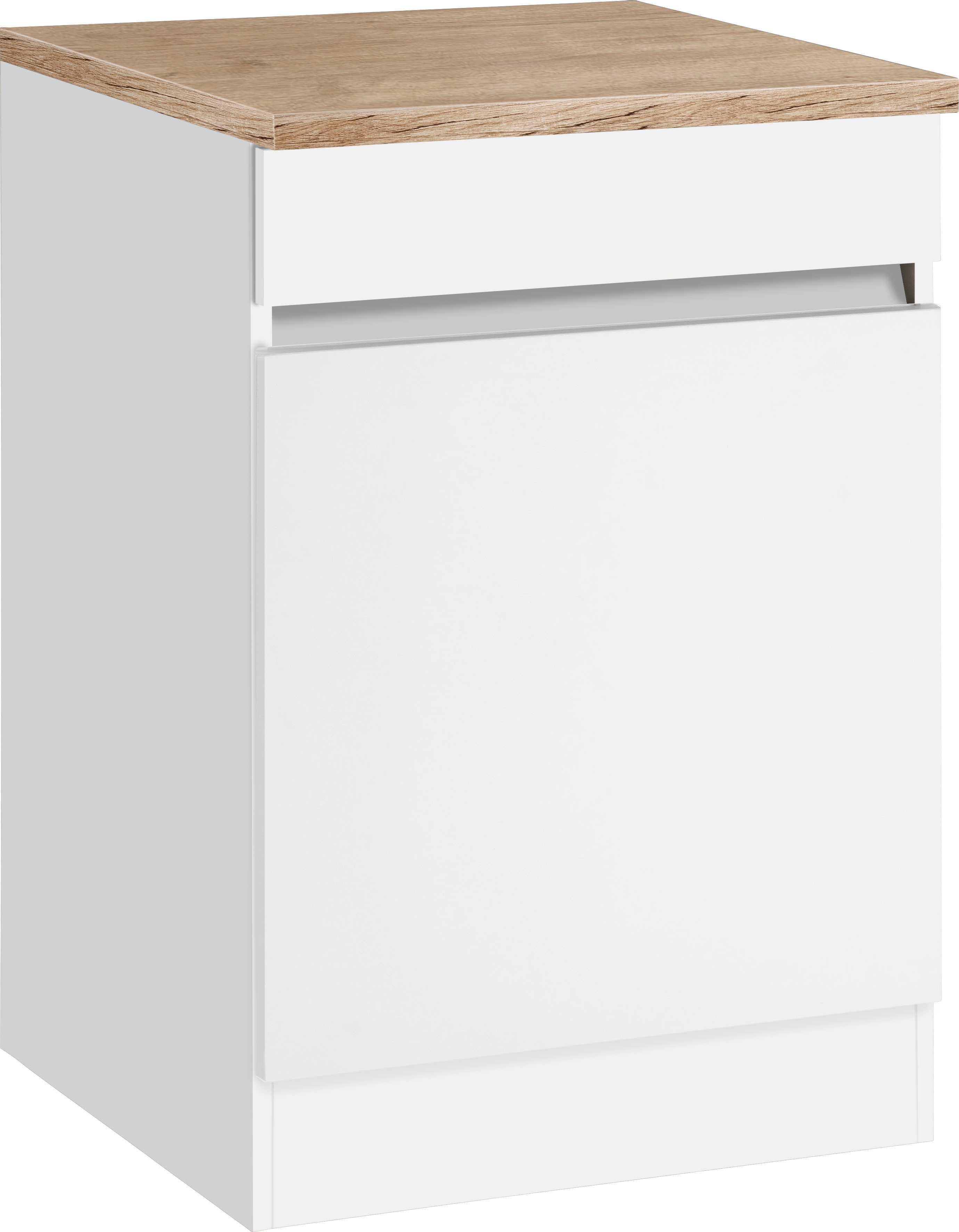 Spülenschrank OPTIFIT "Roth", grau (weiß, weiß, wildeichefarben), B:60cm H:88cm T:60cm, Schränke, Breite 60 cm Image