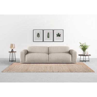 Big-Sofa TRENDMANUFAKTUR "Braga, mit hochwertigem Kaltschaum, Megasofa, in Cord erhältlich", grau (dove), B:254cm H:72cm T:107cm, 100% Polyester, Sofas, modernes Big-Sofa, Couch mit hohem Sitzkomfort, 254/72/107 cm (B/H/T)