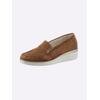 Slipper CASUAL LOOKS, Damen, Gr. 41, braun (cognac), Veloursleder, modisch, Schuhe
