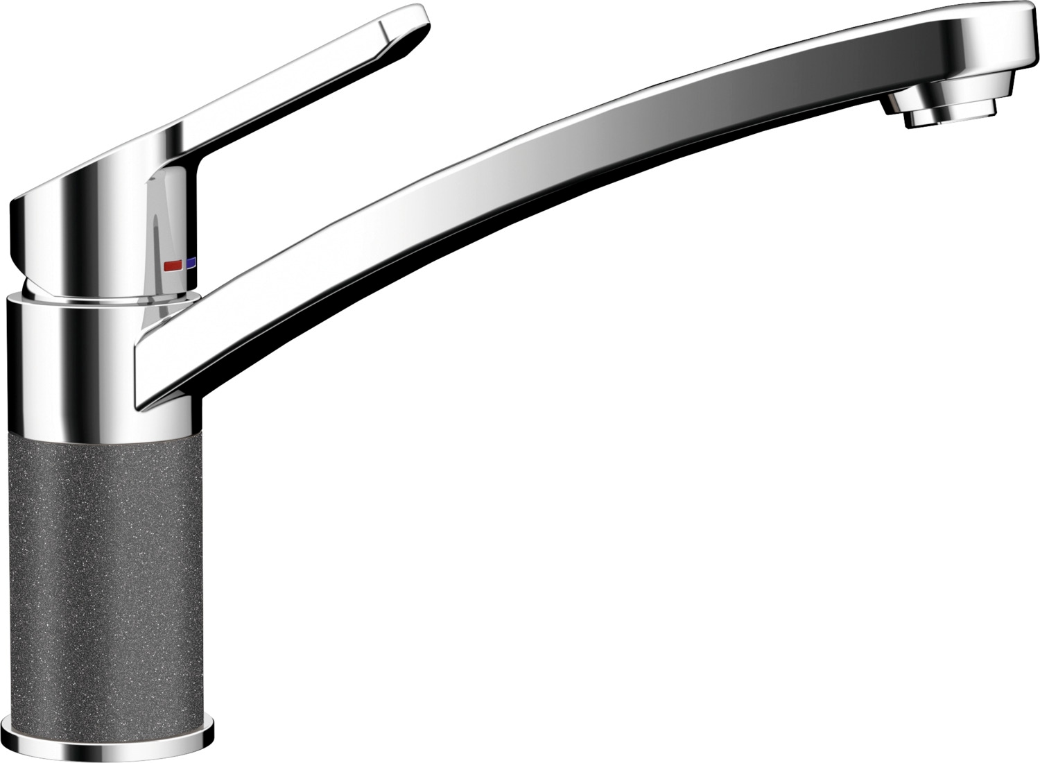 Küchenarmatur SCHOCK "SC90", grau (stone), B:20,5cm H:17,8cm, Armaturen, Hochdruck, Festauslauf