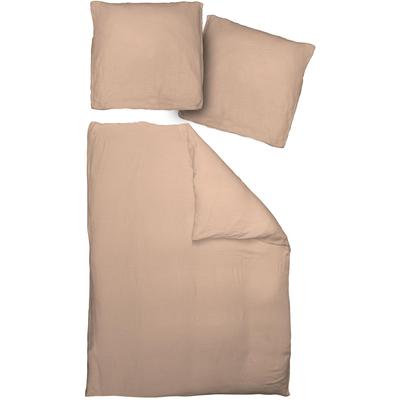 Bettwäsche ADAM "Uni Collection", beige, B/L: 155cm x 220cm, , Renforcé, B/L: 80cm x 80cm, Renforcu00e9, Obermaterial: 100% Baumwolle, Bettwäsche, im Uni Design Image