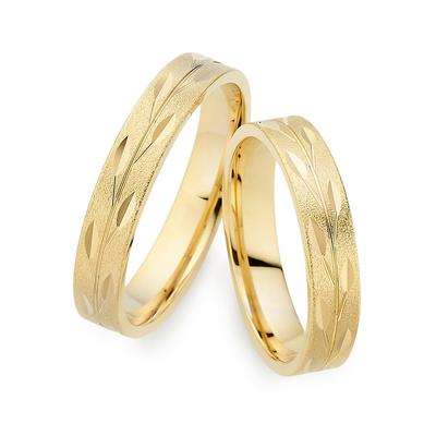 Trauring PHÖNIX "Schmuck Geschenk Gold 333 Ehering LIEBE, 930785" Gr. 66, gold (gelbgoldfarben), Fingerringe, 66, Gelbgold 333, 4mm, Made in Germany