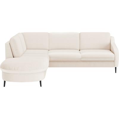 Ecksofa SIT & MORE "Soul L-Form", beige, B:257cm H:90cm T:239cm, 100% Polyester, Sofas, wahlweise mit Bettfunktion und Bettkasten oder Schubkasten Image