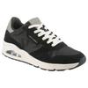 Sneaker SKECHERS "UNO-VINTAGE DAYZ", Herren, Gr. 39, schwarz-weiß (schwarz, weiß), Leder, casual, Schuhe, Keilsneaker, Sneaker mit Luftkissen