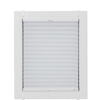Plissee SUNLINES "One Size Style Crepe", weiß (weiß, weiß, weiß), B:80cm H:210cm, Obermaterial: 85% Polyester, 15% sonstige Fasern, Plissees, Zubehörfarbe weiß, zum Klemmen Image