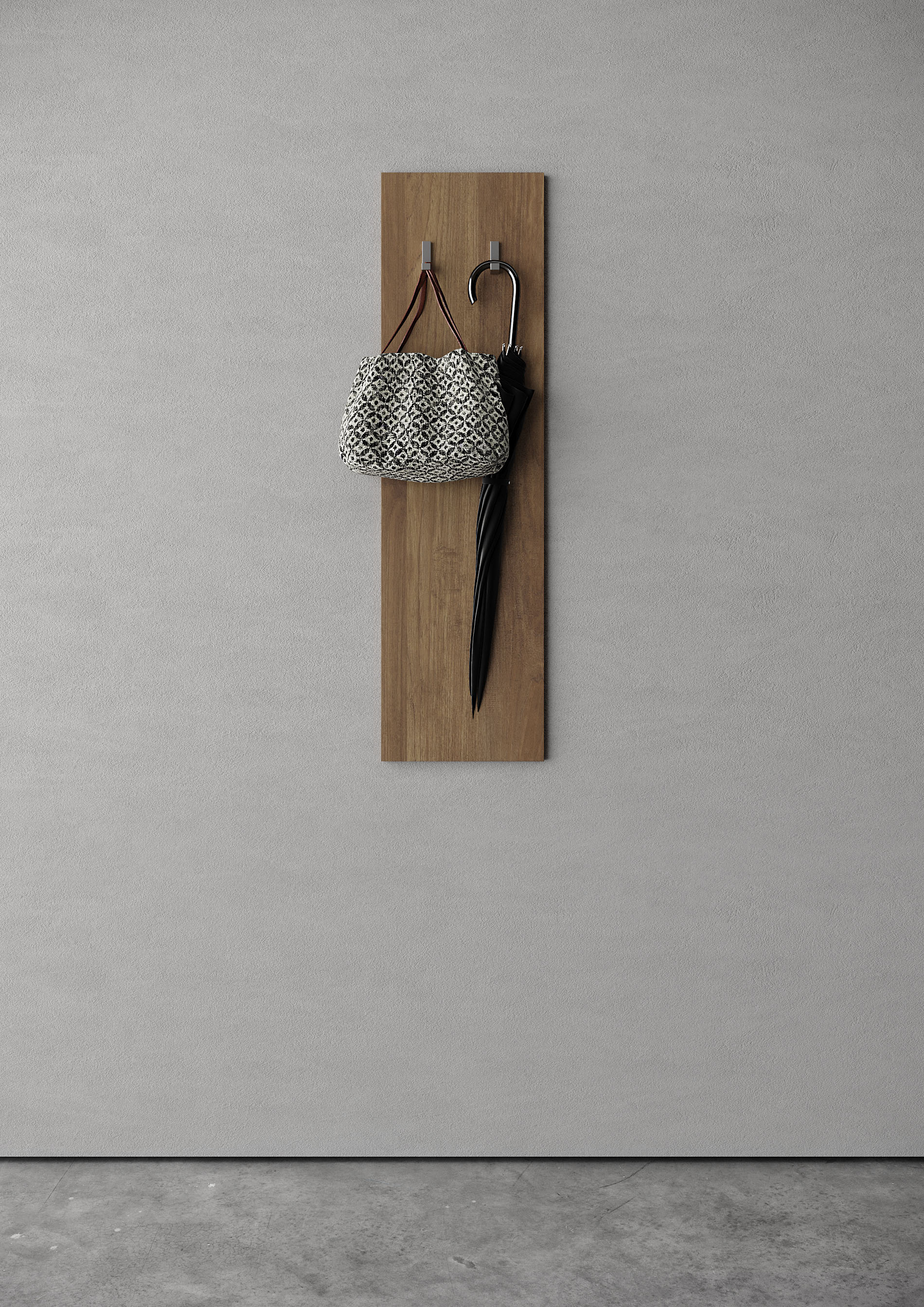 Garderobenpaneel INOSIGN "Jupiter", braun (mercure nb holzstruktur), B:31cm H:110cm T:2cm, Holzwerkstoff, Garderobenpaneele, Garderobenpaneel, 31 x 110 cm