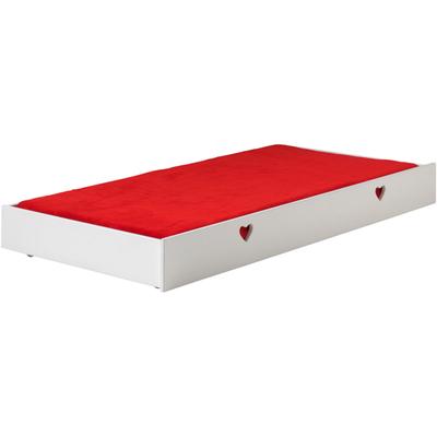 Schubkasten VIPACK "Amori, auf Rollen zum Unterschieben unter das Bett", weiß, Holzwerkstoff, Schubladen, bietet viel Stauraum im Zimmer, weiß lackiert Image