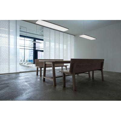 Gardinenschiene GARESA "Flächenvorhangschiene SMART", weiß, L:180cm, Kunststoff, Aluminium, Gardinenstangen, Aluminiumschiene für Vorhänge mit Gleiter, verlängerbar, Wand Image