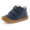 Lauflernschuh NATURINO "Cocoon Wide", Kinder, Gr. 24, blau (dunkelblau), Nappaleder, casual, Schuhe, Babyschuh, Klettschuh mit Wollfutter, Größenschablone zum Download