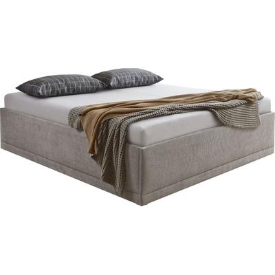 Polsterbett "Texel", beige, B:186cm H:42cm L:206cm, Bezug Bett: Veloursstoff 100% Polyester, Bonnell-Federkernmatratze: 51% Polypropylen, 39% Polyester und 10% Baumwolle, Kaltschaummatratze: 100% Polyester, Bezug abnehm- und waschbar bis 60u00b0C,... Image
