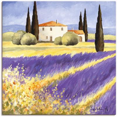 Leinwandbild ARTLAND "Licht der Provence", bunt (farbe bild(er): bunt), B:70cm H:70cm, Canvas, Leinwand, Bilder, auf Keilrahmen gespannt Image