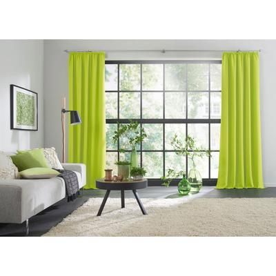 Vorhang WIRTH "Dim out" Gr. 8, grün (limone), B:145cm H:300cm, Polyester, Gardinen Image