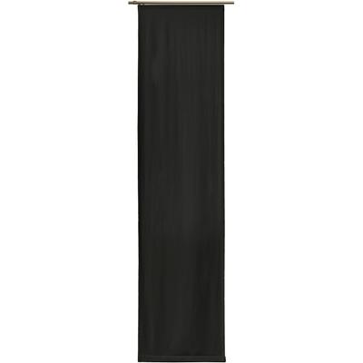 Schiebegardine WIRTH "Newbury" Gr. 4, schwarz, B:57cm H:245cm, Jacquard, Baumwolle, Polyester, Gardinen, Ohne Befestigungszubehör, Breite: 57 cm Image