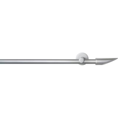 Gardinenstange GARESA "SEFRA", silber (silberfarben), L:460cm Ø:16mm, Aluminium, Gardinenstangen, Vorhanggarnitur,Innenlaufgarnitur, verlängerbar, Endknopf Keil Image