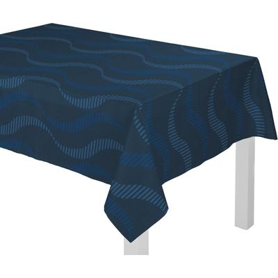 Tischdecke WIRTH "LUPARA" Gr. 3, blau, B:130cm L:160cm, Polyester, Baumwolle, Tischdecken Image