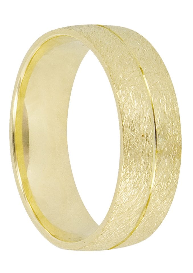 Trauring FIRETTI "Schmuck Geschenk Gold 375 Hochzeit Ehering Trauring "LIEBE" Gr. 20, gold (gelbgoldfarben), Fingerringe, 20, ohne Brillant, Gelbgold 375, 6mm, Made in Germany, wahlweise mit oder ohne Brillant Image