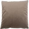 Dekokissen GÖZZE "Duval", grau (taupe, unifarben), B:60cm L:60cm, Polyester, Dekokissen_Sitzkissen_Kissenhüllen, mit Reißverschluss, Kissenhüle ohne Füllung, 2 Stück
